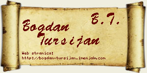 Bogdan Turšijan vizit kartica